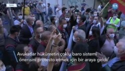 Baro Yürüyüşüne İzin Verilmedi Avukatlar Oturma Eylemi Yaptı