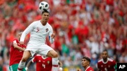 Ronaldo đánh đầu ghi bàn giúp Bồ Đào Nha thắng Morocco 1-0, 20/6/2018